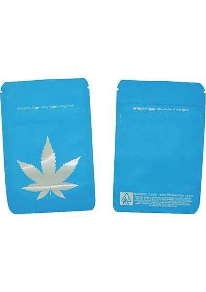 Mavi Stil 8,5X13X2,5 cm Ld Geçirmez Çanta Mylar Ayakta Pencere Fermuarlı Kilit Çerezler Şekerleme Gıda Sağlık Ürünleri Çocuklara Dayanıklı Çıkış Çantası (Yurt Dışından)