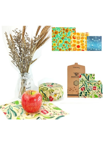11B Tarzı S 17.5X20CM Balmumu Gıda Sarma Sürdürülebilir Plastik Ücretsiz Gıda Depolama Organik Balmumu Sarma Sandviç Için Sarılmak Sarma Değiştirme (Yurt Dışından)