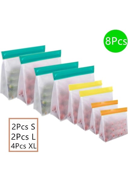 10 Adet Tarzı Gıda Saklama Silikon Çanta Peva Kilitli Çanta Stand Up Için Yeniden Kullanılabilir Öğle Yemeği Meyve Sızdırmaz Bardak Dondurucu Silikon Çanta Bardak Kase Çantaları (Yurt Dışından) fiyatları