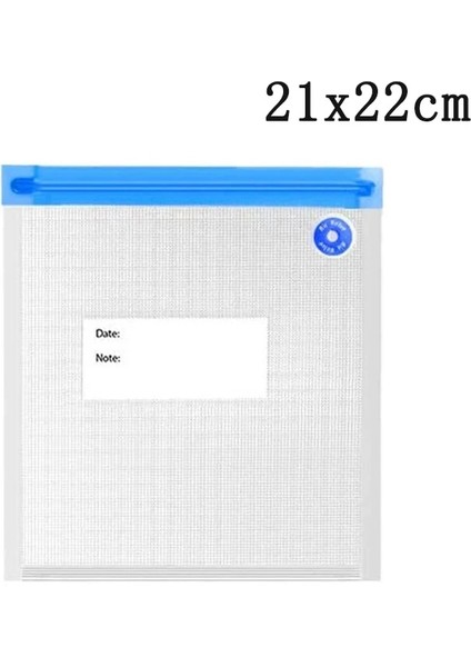 21X22CM Tarzı Gıda Hava Vakum Sıkıştırılmış Çanta Organizatör Mutfak Vakum Torbası Şeffaf Mühürlü Mutfak Saklama Torbaları ile Yeniden Kullanılabilir Dondurucu Torbaları (Yurt Dışından)