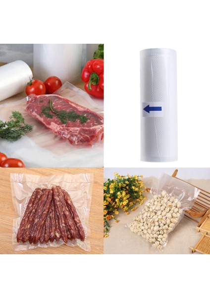 12X500CM Tarzı Pa Vakumlu Gıda Mühürleyen Çanta Tasarruflu Rulo Saklama Torbaları Mutfak Paketleme Kapama Makinesi Gıda Süresini Uzatın (Yurt Dışından) fırsatları