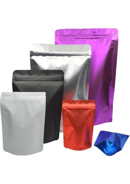 Beyaz Stil 14X20X4 cm Olored Stand Up Zip Kilit Folyo Torbalar Alüminyum Folyo Ayakta Torbalar, Gıda Depolama Stand Up Kilitli Torbalar (Yurt Dışından) modelleri