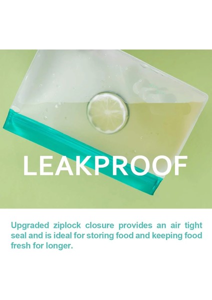 3 Adet 1s 1m 1l Stili 6 Adet Yeniden Kullanılabilir Gıda Saklama Torbaları Sızdırmaz Kilitli Aperatif Çanta Dondurucu Çanta Sebze Taze Çanta Buzdolabı Organizatör Mutfak Malzemeleri (Yurt Dışından) indirimleri