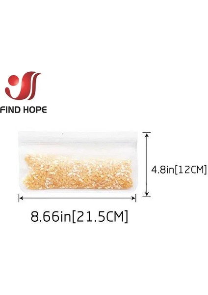 21.5cm x 12CM Stili 3 Parça Adet Yeniden Kullanılabilir Silikon Gıda Saklama Torbaları Konteynerler Sızdırmaz Mühür Sandwack Öğle Yemeği Gıda Meyve Taze Çanta (Yurt Dışından)