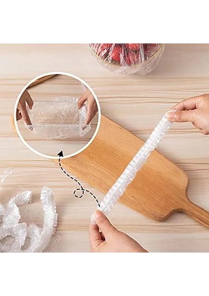 100 Adet Stil Adet Taze Saklama Torbaları Yeniden Kullanılabilir Elastik Gıda Saklama Kapakları Plastik Sızdırmazlık Elastik Streç Kase Kapakları Evrensel Mutfak (Yurt Dışından)