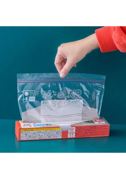 L Tarzı Kilitli Torba Zip Kilidi Plastik Torbalar Sızdırmazlık Torbası Şeffaf Pe Poli Torbalar Taze Saklama Gıda Zarf Torbası Yeniden Kullanılabilir Zip Çanta (Yurt Dışından)