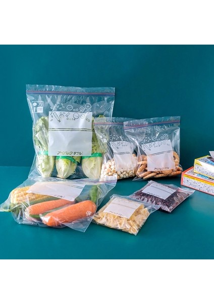 L Tarzı Kilitli Torba Zip Kilidi Plastik Torbalar Sızdırmazlık Torbası Şeffaf Pe Poli Torbalar Taze Saklama Gıda Zarf Torbası Yeniden Kullanılabilir Zip Çanta (Yurt Dışından)
