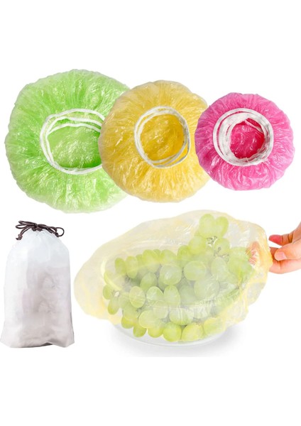 E Stili Tek Kullanımlık Taze Tutma Çantası Evrensel Mutfak Elastik Gıda Saklama Kapakları Taze Tutma Torbaları Plastik Torbalar Mutfak Düzenleyici (Yurt Dışından)