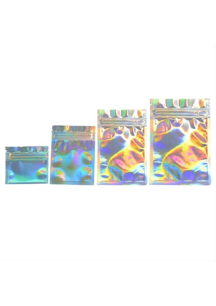 Tam Hologram Stili 8,5X13 cm Olorful Üstten Besleme Folyo Kilitli Torbalar Yiyecek Torbası, Mylar Alüminyum Folyo Torbaları, Çay Torbaları, Yiyecek Saklama Torbası (Yurt Dışından)