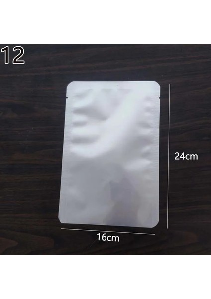 No.12 Tarzı 1 Adet Alüminyum Folyo Çanta Kendinden Mühürlü Fermuar Kilitli Ambalaj Gıda Torbası Perakende Açılıp Kapanabilir Pişirme Ambalaj Çanta Kılıfı (Yurt Dışından)
