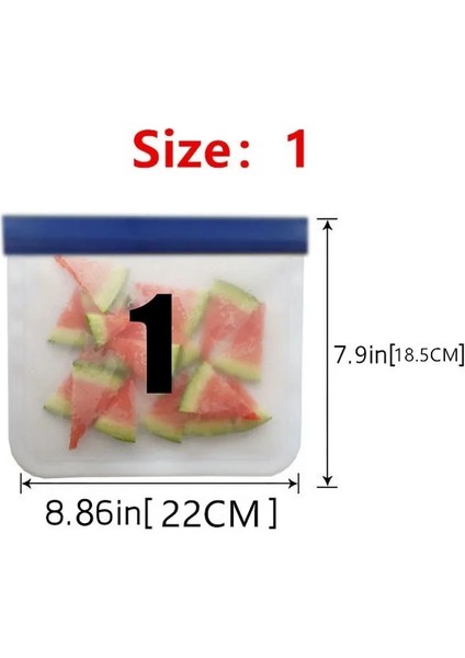 5 Adet Tarzı Peva Silikon Gıda Saklama Çantası Yeniden Kullanılabilir Lacivert Dondurucu Çanta Sızdırmaz Kilitli Çanta Mutfak Organizatör Taze Tutma Çantası (Yurt Dışından) modelleri