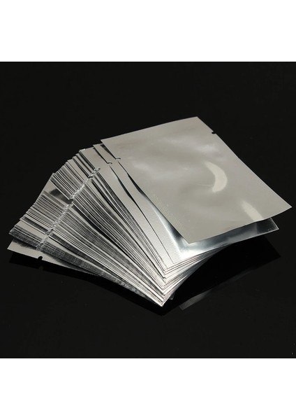 G 6cm L 8cm Stili Lot Gümüş Alüminyum Folyo Mylar Çanta Vakumlama Torbaları Gıda Paketi Saklama Çantası Yiyecekleri Taze Tutmak Ev Depolama Tasarrufu (Yurt Dışından) fiyatları