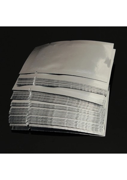 G 6cm L 8cm Stili Lot Gümüş Alüminyum Folyo Mylar Çanta Vakumlama Torbaları Gıda Paketi Saklama Çantası Yiyecekleri Taze Tutmak Ev Depolama Tasarrufu (Yurt Dışından) fırsatları