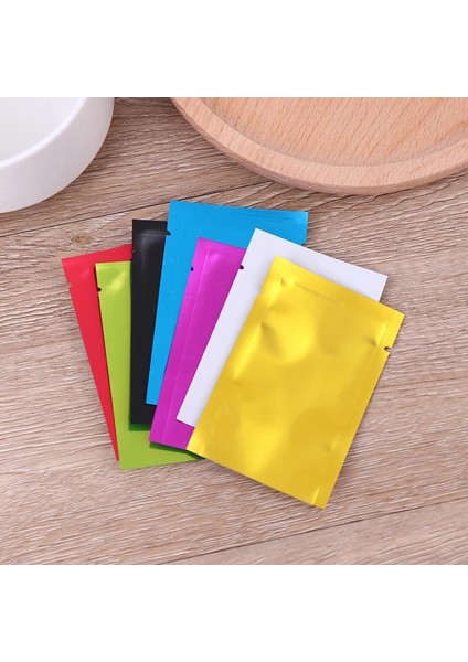 G Tarzı Renkli Alüminyum Folyo Çanta Mylar Çantalar Vakumlama Makinesi Saklama Torbaları Gıda Tasarrufu Perakende Paketleme Aracı * 9cm (Yurt Dışından)