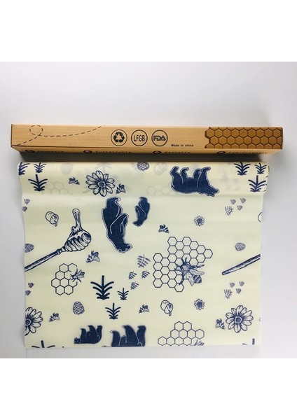 ROLL0010 Stili Sıfır Atık Yeniden Kullanılabilir Depolama Sargısı Sürdürülebilir Organik Sandviç ve Peynir Gıda Ambalaj Kağıdı Bpa ve Plastik Içermeyen Balmumu Gıda Sargısı (Yurt Dışından)