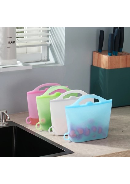 Yeni Yeşil Stil Gıda Silikon Gıda Saklama Çantası Gıda Depolama Için Yeniden Kullanılabilir Kilitli Torbalar Hava Geçirmez Mühür Mikrodalga Güvenli Meyve Sebze Saklama Çantası (Yurt Dışından) indirimleri