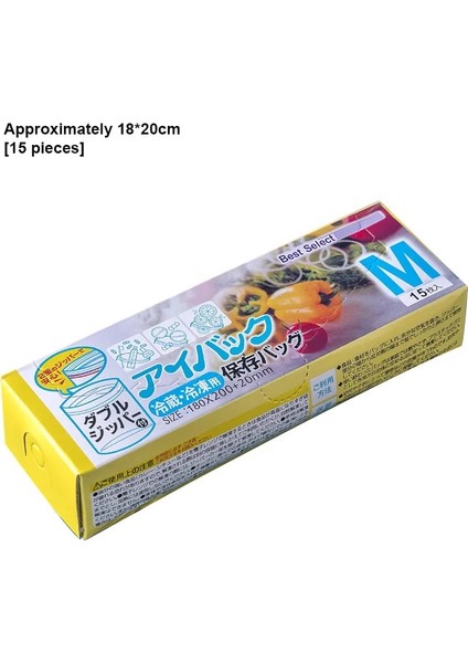 M 15 Adet Tarzı Wrap Plastik Ambalaj Torbaları Gıda Saklama Torbası Yeniden Kullanılabilir Dondurucu Sandviç Sızdırmazlık Torbası Mutfak Buzdolabı Gıda Koruma (Yurt Dışından)