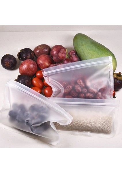 23X17CM Tarzı Silikon Gıda Saklama Çantası Yeniden Kullanılabilir Stand Up Zip Kapatma Çantası Sızdırmaz Konteynerler Taze Çanta Gıda Saklama Çantası Taze Sarma Kilitli Çanta (Yurt Dışından) modelleri