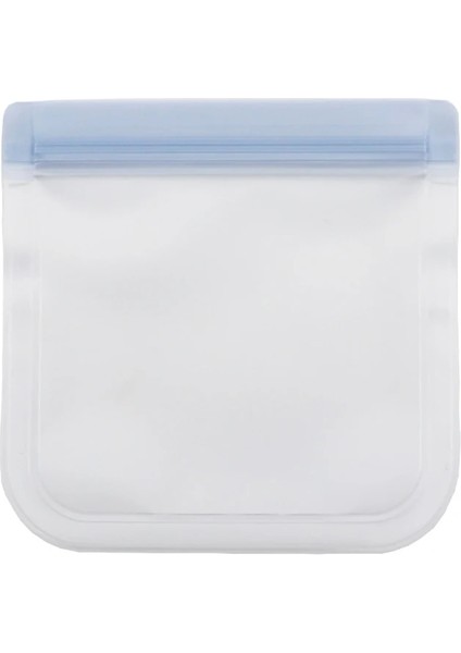 Gri Stil 21X26CM Silikon Gıda Saklama Kapları Sızdırmaz Yeniden Kullanılabilir Kaplar Stand Up Zip Kapatma Torbası Taze Bardak Peva Gıda Saklama Çantası 6 Renk (Yurt Dışından)