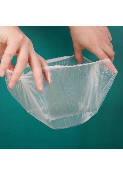 100 Adet Stil Et Tek Kullanımlık Gıda Örtüsü Plastik Sarma Elastik Gıda Kapakları Meyve Kaseleri Bardak Depolama Mutfak Taze Tutma Koruyucu Çanta (Yurt Dışından)