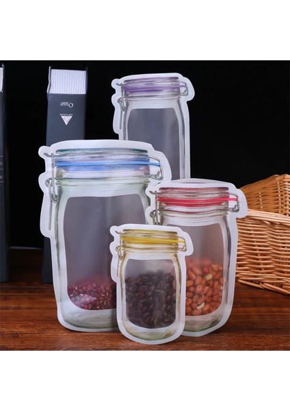 20 Adet Tarzı Yeniden Kullanılabilir Kilitli Çanta Poşet Zip Mylar Çantalar Zip Kilit Plastik Torbalar Saklama Gıda Çanta Konteyner Buzdolabı Organizatör Çerez Sandviç Çanta (Yurt Dışından) indirimleri