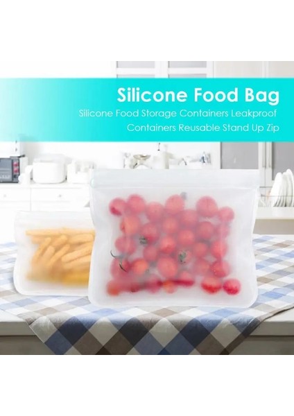 10 Adet 4xs 4xm 2xl Stili Vktech Eva Silikon Gıda Saklama Çantası Yeniden Kullanılabilir Dondurucu Çanta Sızdırmaz Kilitli Çanta Mutfak Organizatör Taze Tutma Çantası (Yurt Dışından) indirimleri