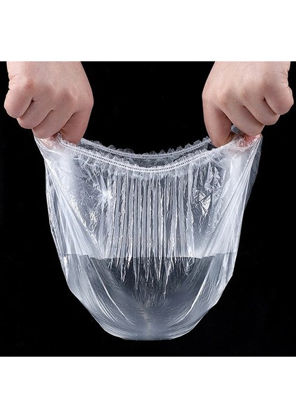 100 Adet-Çanta Tarzı Ling Film Kapağı Mutfak Plastik Sarma Torbaları Elastik Kordonlu Buzdolabı Gıda Koku Geçirmez Streç Film Kapağı Yemek Kapağı (Yurt Dışından) fırsatları