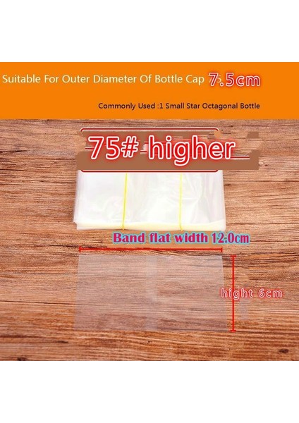 75N Daha Yüksek Stil Ize Isı Büzüşmeli Pvc Bantlar Cam Şişe Için Ağız Mühür Kapağı Daralan Plastik Üst Mühür Bantları Düz ​​genişlik x Bant Yüksekliği (Yurt Dışından)