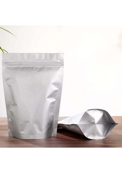 No.5 Tarzı 1 Adet Beyaz Alüminyum Folyo Isı Yalıtım Koku Geçirmez Çanta Mylar Gıda Vakum Torbaları Çay Folyo Kendinden Ayaklı Fermuarlı Çanta (Yurt Dışından) modelleri