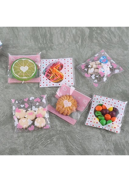 Pembe Tarzı Kalp Temizle Şeker Torbası Şeffaf Plastik Torba Çerez Opp Torba Düğün Doğum Günü Partisi Için Deco Dıy Hediye Paketleme Kılıfı (Yurt Dışından) modelleri