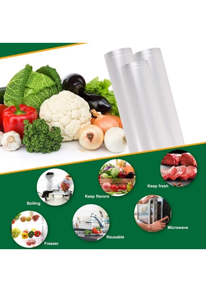 1 Grup x 300CM Stili Vakum Paketleme Makinası Için Sous Vide Rulo Torbalar Ambalaj Gıda Saklama Vakum Torbaları Vakum Mühürleyen Için Lengtm (Yurt Dışından) indirimleri