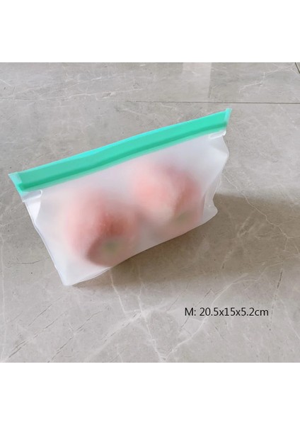 2 Adet 20.5X15X5.2CM Stili Yeniden Kullanılabilir Silikon Stand Up Gıda Saklama Torbaları Conta Kilitli Öğle Yemeği Dondurucu Çanta Gıda Kapları Için Ev Mutfak Makyaj Organizatör (Yurt Dışından)