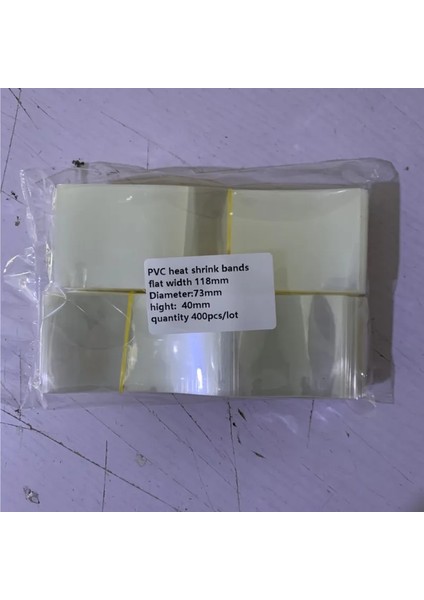 Çap 73 mm Y 40 mm Kavanoz Ağız Kapağı Sızdırmazlık Filmi Çap Yüksekliği Düz Genişlik Için Pvc Şeffaf Isı Shrink Bantları (Yurt Dışından)