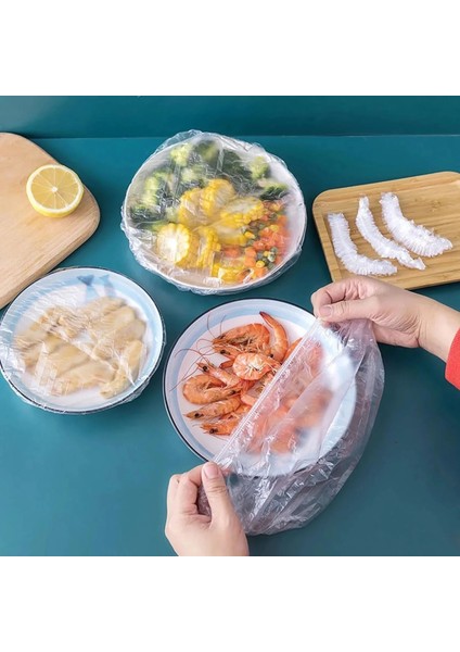C Stili Evrensel Mutfak Yeniden Kullanılabilir Elastik Gıda Saklama Kapakları Taze Tutma Çantaları Şeffaf Saran Wrap Plastik Torbalar Taze Tutma Filmi (Yurt Dışından)