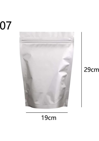 No.7 Tarzı 1 Adet Alüminyum Folyo Çanta Kendinden Mühürlü Fermuar Kilitli Ambalaj Gıda Torbası Perakende Açılıp Kapanabilir Pişirme Ambalaj Çanta Kılıfı (Yurt Dışından)