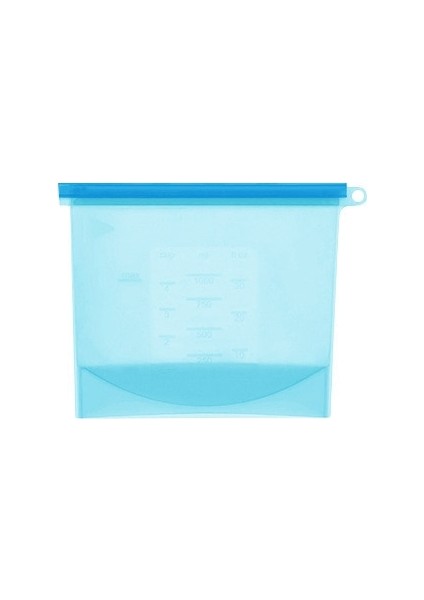 Mavi Stil 3000ML Silikon Torbalar Yeniden Kullanılabilir Silikon Gıda Torbası Hava Geçirmez Mühür Gıda Koruma Çantası Sebze, Sıvı, Atıştırmalık, Et Için Gıda Sınıfı (Yurt Dışından)
