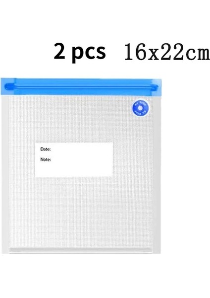 2 Adet 16X22CM Tarzı 2 Adet Mutfak Saklama Çantası Gıda Hava Vakum Sıkıştırılmış Çanta Organizatör Mutfak Vakum Torbası Yeniden Kullanılabilir Dondurucu Çanta Şeffaf Mühürlü (Yurt Dışından)
