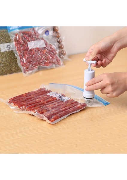 2 Adet 16X22CM Tarzı 2 Adet Mutfak Saklama Çantası Gıda Hava Vakum Sıkıştırılmış Çanta Organizatör Mutfak Vakum Torbası Yeniden Kullanılabilir Dondurucu Çanta Şeffaf Mühürlü (Yurt Dışından)