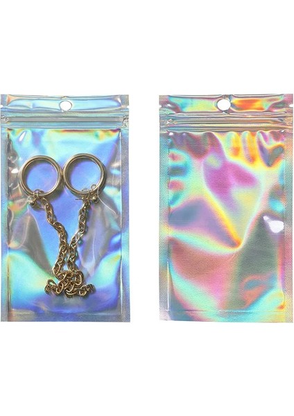 11X16CM Tarzı Ack Plastik Torba Alüminyum Folyo Hologram Gıda Torbası Küçük Su Geçirmez Fermuar Yeniden Kapatılabilir Torbalar Fermuarlı Saklama Torbaları (Yurt Dışından)