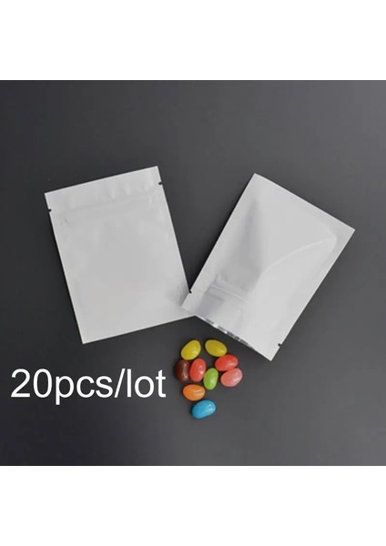 Beyaz Stil 7.5X10CM Isı Yalıtımlı Alüminyum Folyo Kilitli Çantalar Düz Kilitli Kilitli Paket Çanta Perakende Plastik Folyo Zip Çantalar Yeniden Kapatılabilir 6 Boyut 10 Renk (Yurt Dışından)