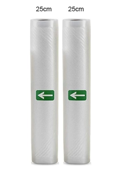 25CM2RULO Stili Vakum Mühürleyen Torbalar Gıda Tasarrufu Depolama Için Rulolar, Sous Vide Koruma Taze Buzdolabı Vac Saklama Torbaları Bpa Içermeyen Gıda Mühürleyen Çanta (Yurt Dışından)