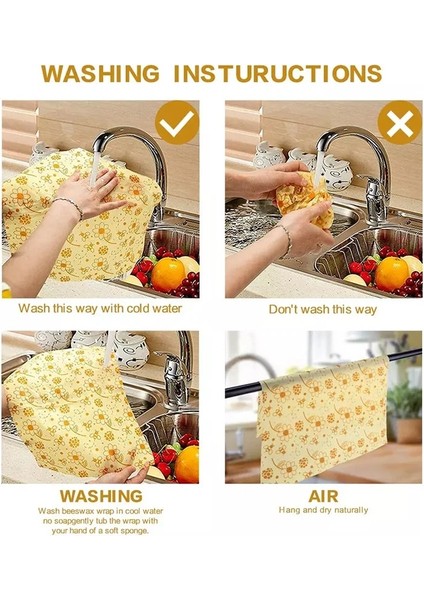 1 Takım 3 Beden 006 Stili Çevre Dostu Yeniden Kullanılabilir Gıda Sargıları Yiyecekleri Taze Tutma Depolama Organik Balmumu Kumaş Sargı Sarılmak Sargı Özel Yapılmış Desen (Yurt Dışından) indirimleri