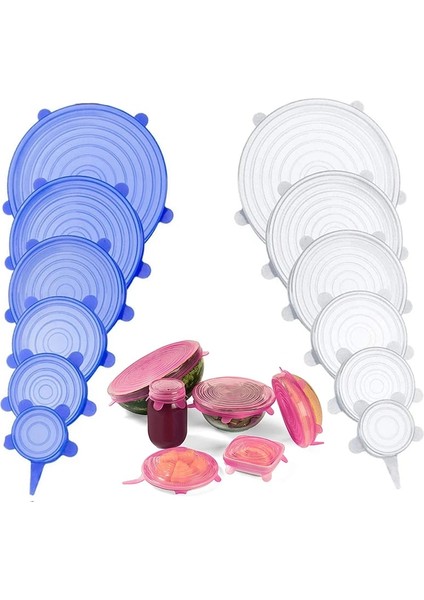 14.5cm Tarzı Licone Kapak Kapakları Yeniden Kullanılabilir Taze Tutma Silikon Streç Kapaklar Gıda Pot Çanak Mutfak Aksesuarları Için Kapaklar (Yurt Dışından) modelleri