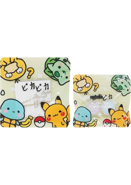 Pokemon Tarzı 14X14CM Sevimli Karikatür Desen Yeniden Kullanılabilir Kilitli Plastik Ambalaj Torbaları Yiyecek Çay Şekeri Aperatif Torbalar (Yurt Dışından) fırsatları