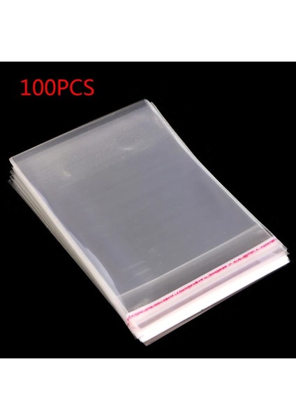 12X17CM Tarzı Lastic Temizle Opp Kendinden Yapışkanlı Mühür Çanta Dıy El Yapımı Çerez Şeker Kart Küpe Saç Yüzük Hediye Için Açılıp Kapanabilir Poli Çanta (Yurt Dışından)
