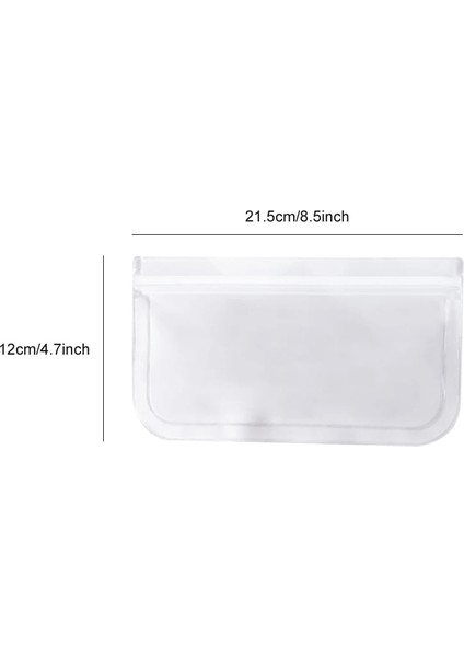 S 21.5X12CM Stili Et Gıda Saklama Çantası Yeniden Kullanılabilir Dondurucu Çanta Peva Kilitli Silikon Çanta Sızdırmaz Üst Mutfak Düzenleyici Yeniden Kullanılabilir Dondurucu Çanta (Yurt Dışından)