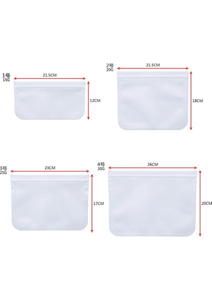 23X17CM Tarzı Peva Silikon Gıda Saklama Sızdırmaz Kaplar Yeniden Kullanılabilir Taze Tutma Zip Kilidi Kapatma Çanta Sarma (Yurt Dışından)