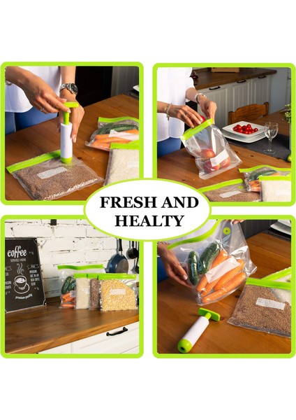 15 Torba Yeşil Stil 15 Torba Yeniden Kullanılabilir Bpa Içermeyen Gıda Vakumlama Torbaları Gıda Sınıfı Fermuarlı Vakumlu Gıda Tasarruf Çantası (Yurt Dışından) fırsatları