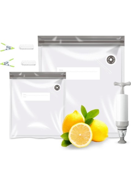 B Tarzı Vakum Mühürleyen Torbalar Ev Vakumlu Gıda Mühürleyen Kilitli Torba El Pompalı Sous Vide Pişirme ve Yiyecek Saklama Için Sızdırmazlık Klipsleri (Yurt Dışından) fırsatları