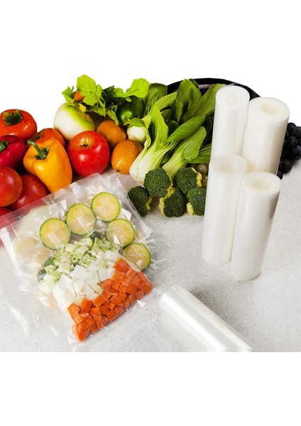 Bir Stil Mutfak Aksesuarları Vakumlama Poşetleri Rulolar Yiyecek Saklama Ruloları Yiyecek Saklama Için Plastik Poşet Bolsas De Almacenamiento Emballage (Yurt Dışından) modelleri